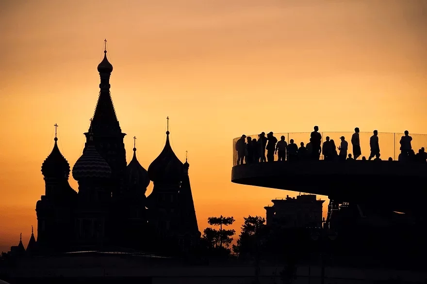 Парк Зарядье закат