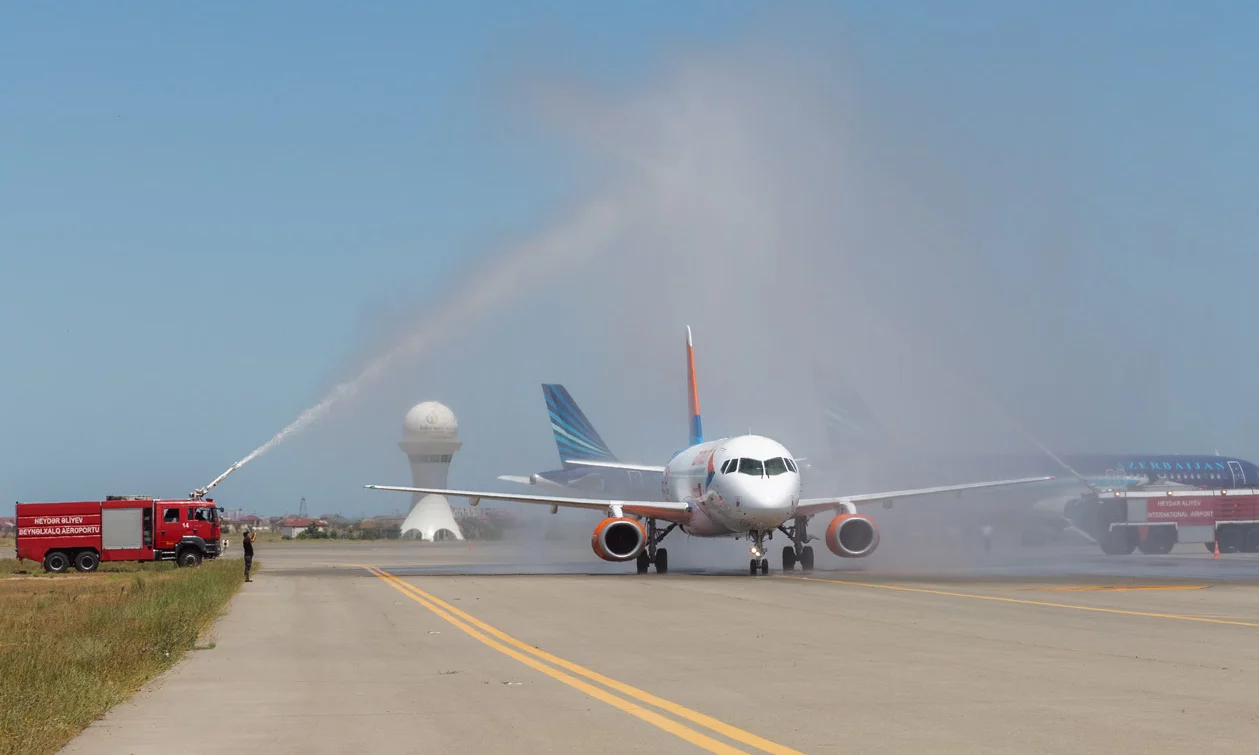 Azimuth Airlines operated the first flight Mineralnye Vody – Baku