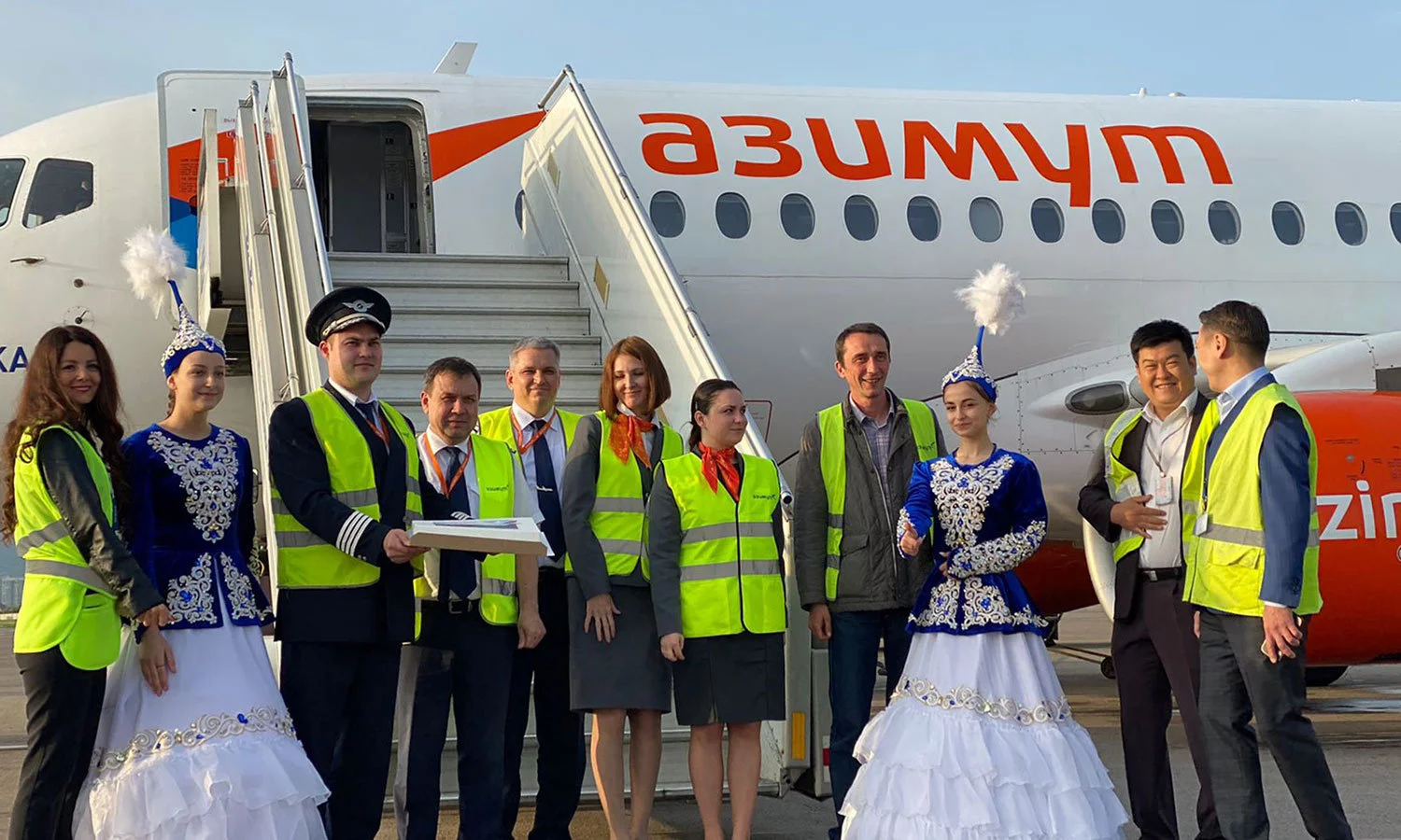Azimuth Airlines performed the first flight from Mineralnye Vody to Almaty